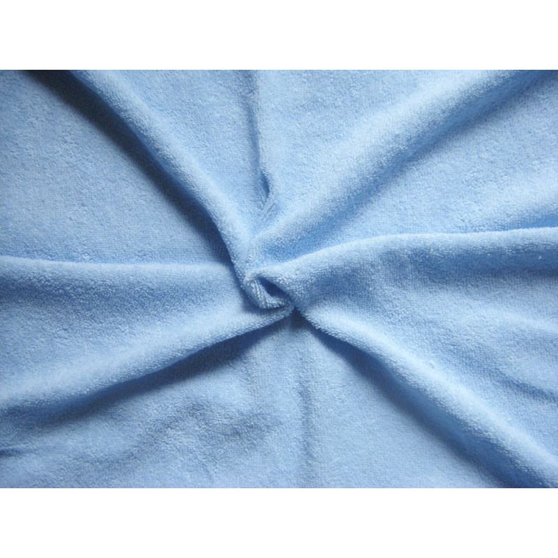 Flexible Terry Toweling Fabric - light blue