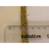 Brocade upholstery braid, 9mm wide  in  gold color, with the ruler, to show the size