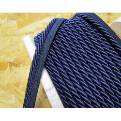 Thick flanged rope  piping cord 8mm - royal blue