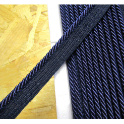 Flanged rope  piping cord 5mm - royal blue