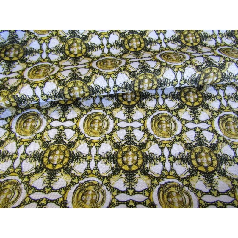 Waterproof fabric -  English Flowers Honey