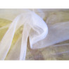 Ready pleated Tulle fabric - white