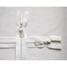chunky zip size 3 - open end - 65cm - white
