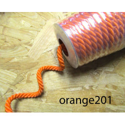 Decorative twisted rope  7mm - orange201