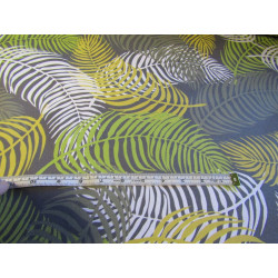 PINIATA_LEAF _ dark grey - heavy weight panama