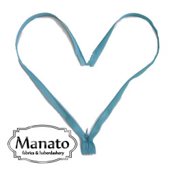invisible zip -  turquoise - length from 22cm to 60cm