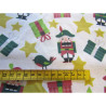 Christmas Nutcracker on gold stars - 100% Cotton