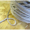 Braided Cotton Cord 3mm - grey