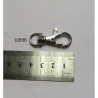 Small swivel hook - metal - silver 10mm