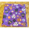 SUGAR SKULLS - purple batik - 100% Cotton