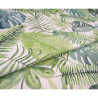 Watercolor Leaves white  - Cotton Organic Panama