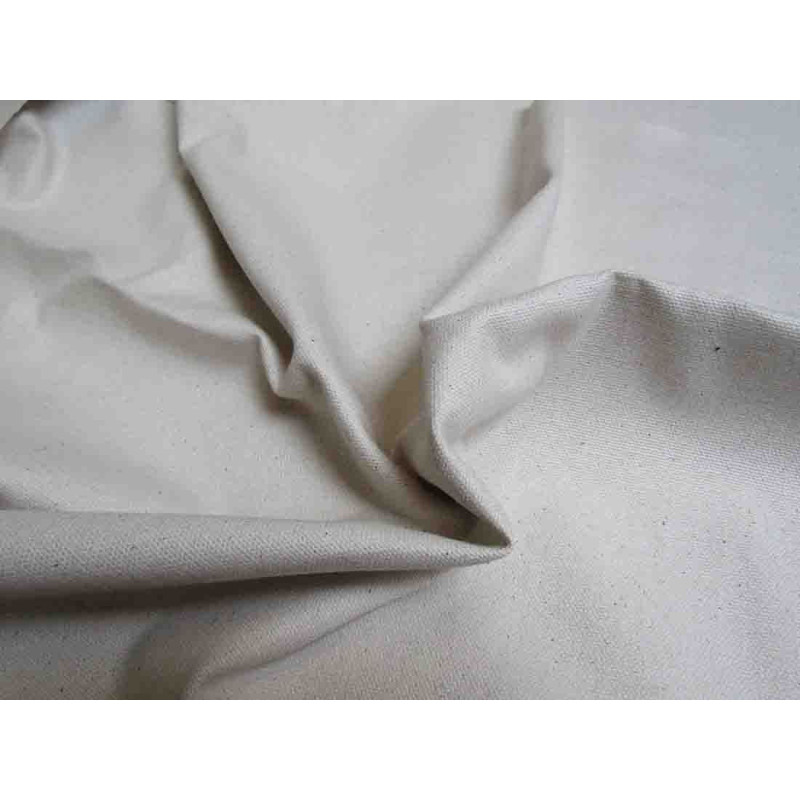 Organic panama fabric - white - GOTS certyficate