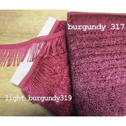 bullion fringe 60mm - burgundy 317