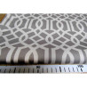 Imperial Trellis pattern  - Grey&White - 100% Cotton