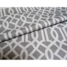 Imperial Trellis pattern  - Grey&White - 100% Cotton