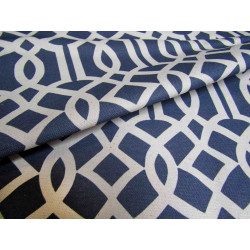 Imperial Trellis - Grey&Natural - heavy panama