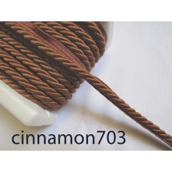 Twisted flanged rope  piping cord 7mm - cinnamon703