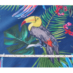 Parrots in Jungle - taupe - Water resistant fabric