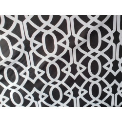 Waterproof fabric -  Moroccan Quatrefoil - duck egg green