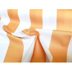 Outdoor waterproof fabric - orange stripes