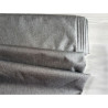 Waterproof  canvas fabric -  dark  grey blend