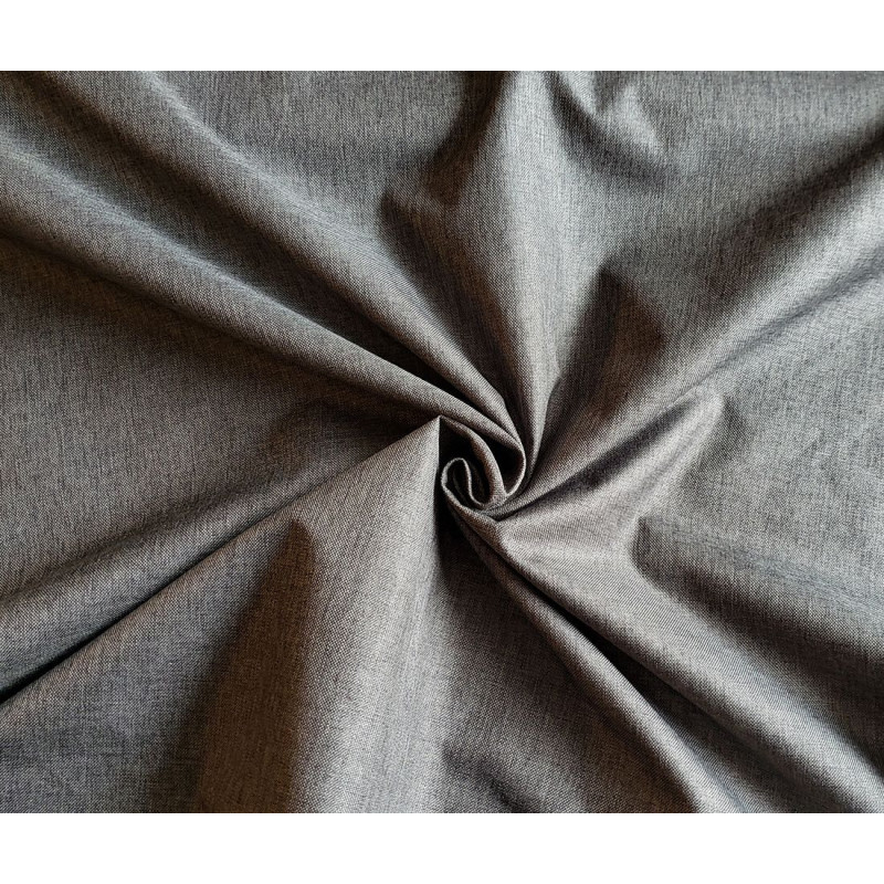 Waterproof  canvas fabric -  dark  grey blend