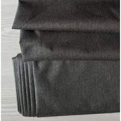 Waterproof  canvas fabric -  dark  grey blend