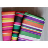 Outdoor water resistant  fabric - Mexican stripe - fuchsia