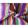 Outdoor water resistant  fabric - Mexican stripe - fuchsia