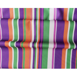 Outdoor water resistant  fabric - Mexican stripe - fuchsia