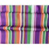 Outdoor water resistant  fabric - Mexican stripe - fuchsia