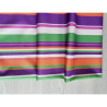 Outdoor water resistant  fabric - Mexican stripe - fuchsia