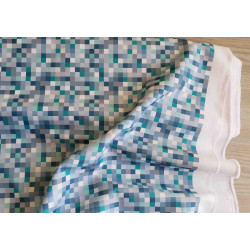 Winter - Colorful pixels -  Water resistant fabric