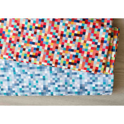 Winter - Colorful pixels -  Water resistant fabric