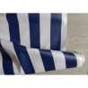 Outdoor 100% waterproof fabric - navy blue stripes