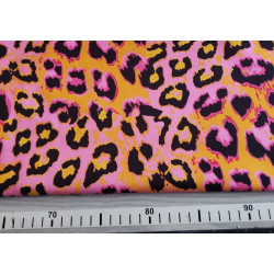 Colorful Cheetah spots - French Terry jersey