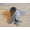 Invisible Zip 40 cm - grey - open end zip