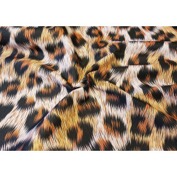 Cheetah fur design in brown - optional fabric type