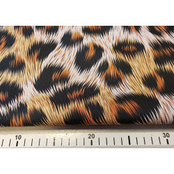 Cheetah fur design in brown - optional fabric type