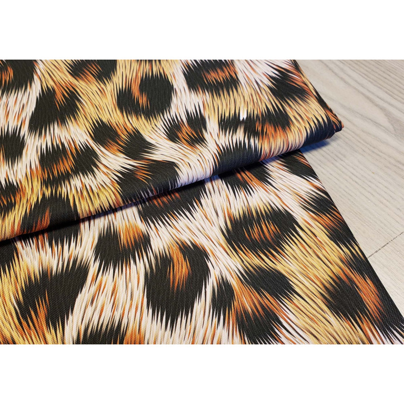 Cheetah fur design in brown - optional fabric type