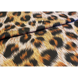 Cheetah fur design in brown - optional fabric type