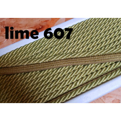 Twisted flanged rope  piping cord 7mm - lime607