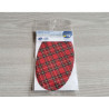 Iron-on elbow patches - tartan design3