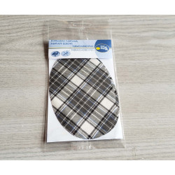 Iron-on elbow patches - tartan design5