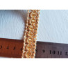 Multicolor gimp trim 18mm - gold&gold, full reel, with the ruler