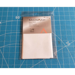 Iron-on cotton repair sheet - white 292/154mm