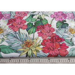 Tropical flowers - water-resistant fabric