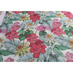 Tropical flowers - water-resistant fabric