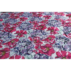 Hydrangeas and Wild Roses - water-resistant fabric