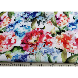 Watercolour Hydrangeas  - water-resistant fabric